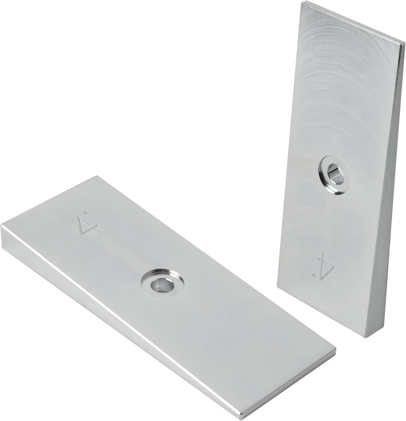 Jetuplusllc شرائح فولاذية بزاوية 4° عرض 2" 2PCS (فضي) - Image 3